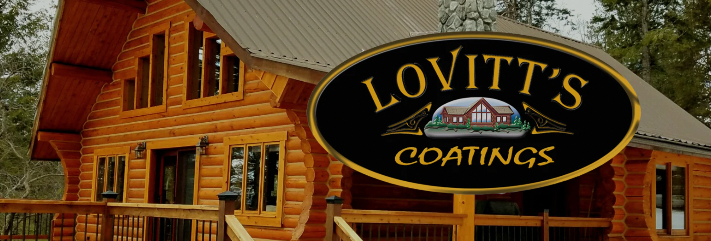Log Cabin Stain Restoration From Lovitt's Coatings