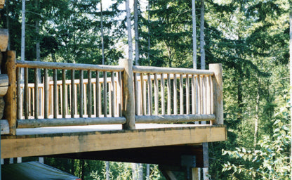 WOOD LOG RAILINGS